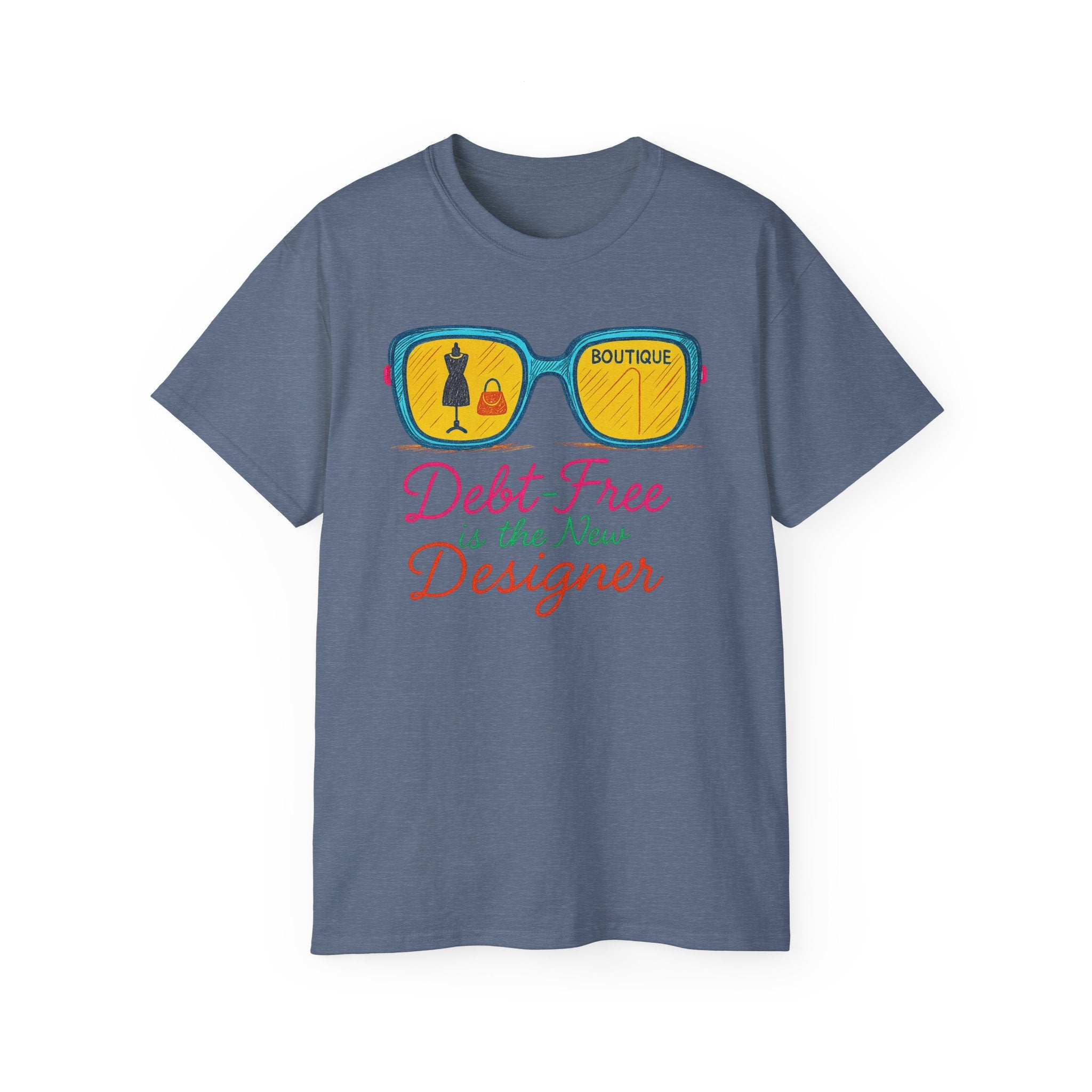 Debt-Free Designer Tee, Fashion Inspiration Shirt, Trendy Gift for Creatives, Casual Wear, Motivational Outfit
