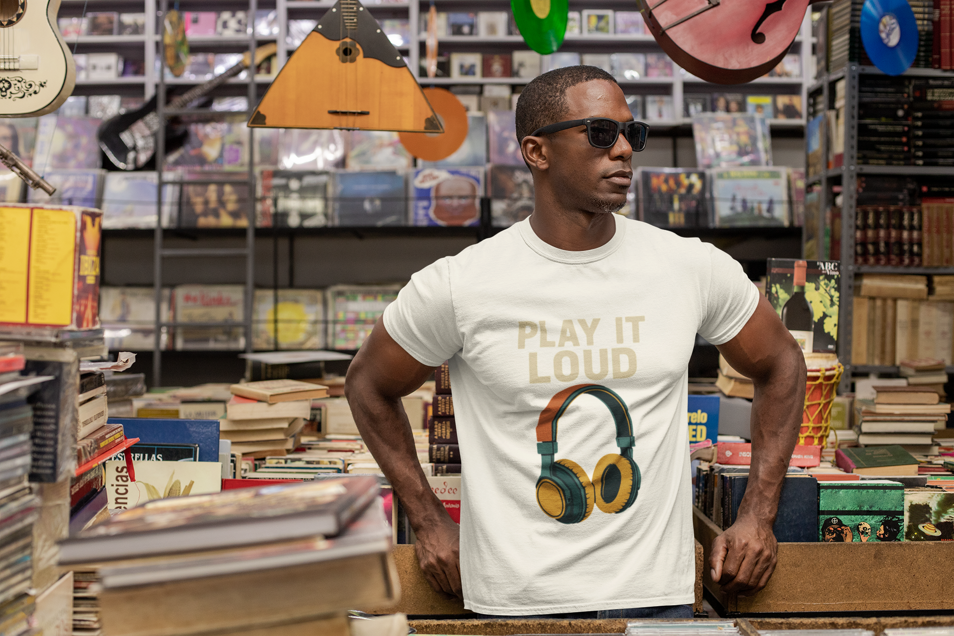 Play It Loud Tee - Unisex Garment-Dyed Heavyweight Cotton T-Shirt, Music Lover Gift, Casual Wear, Music Festival Shirt, Vintage Style [...]