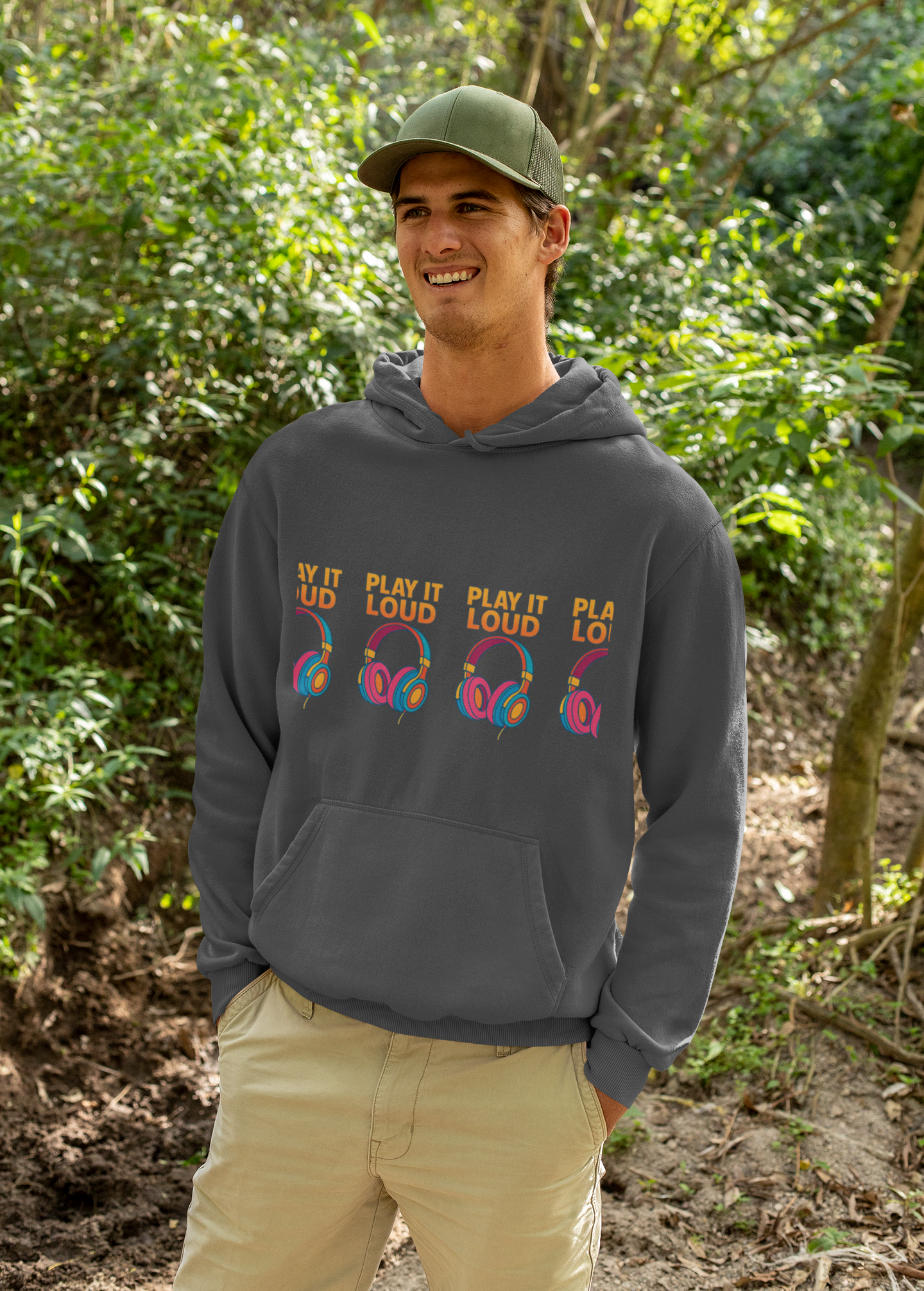 Loud Music Hoodie | Cozy Fleece Sweatshirt for Music Lovers, Perfect Gift for Birthdays, Concerts, Festivals, or Casual Wear