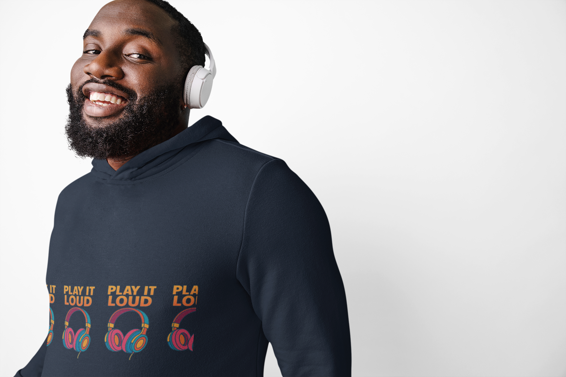 Loud Music Hoodie | Cozy Fleece Sweatshirt for Music Lovers, Perfect Gift for Birthdays, Concerts, Festivals, or Casual Wear