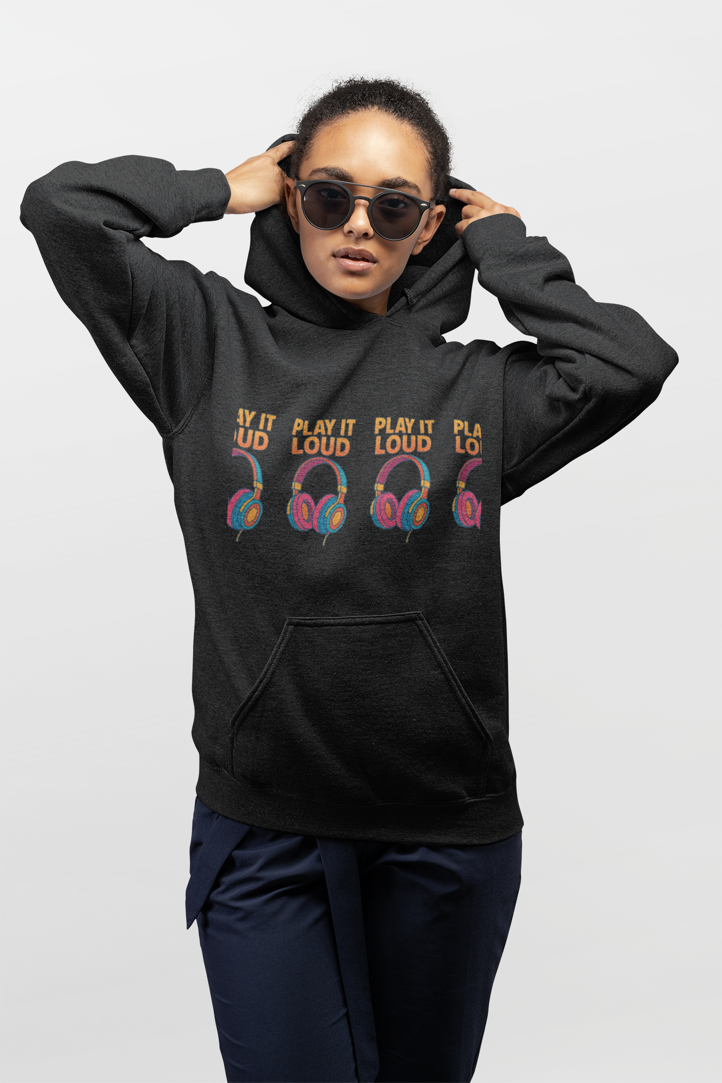 Loud Music Hoodie | Cozy Fleece Sweatshirt for Music Lovers, Perfect Gift for Birthdays, Concerts, Festivals, or Casual Wear